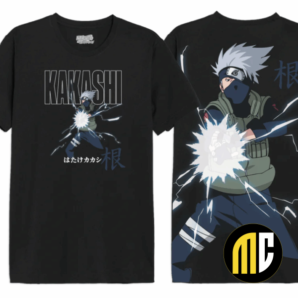 NARUTO SHIPPUDEN - Kakashi - T-Shirt Oversize Homme (XL)