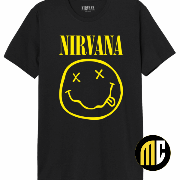 NIRVANA - Smiley Logo - T-Shirt Homme (XXL)