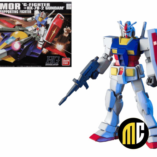 GUNDAM - HGUC 1/144 G-Armor G-Fighter + RX-78-2 Gundam - Model Kit
