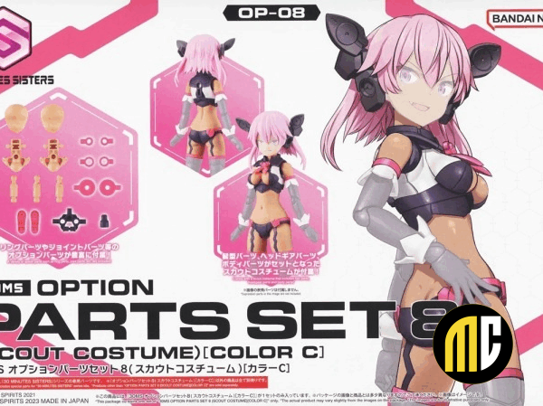30MS - Option Parts Set 8 (Scout Costume Color C) - Model Kit