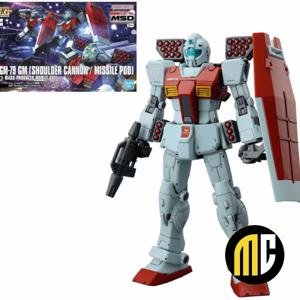 GUNDAM - HG 1/144 GM (Shoulder Cannon / Missile Pod) - Model Kit