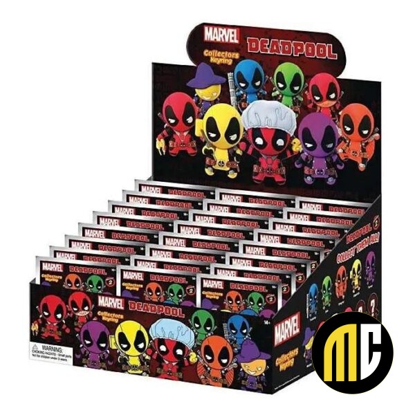 MARVEL - Deadpool - 3D Foam Bag Clip (Display 24 Pcs)