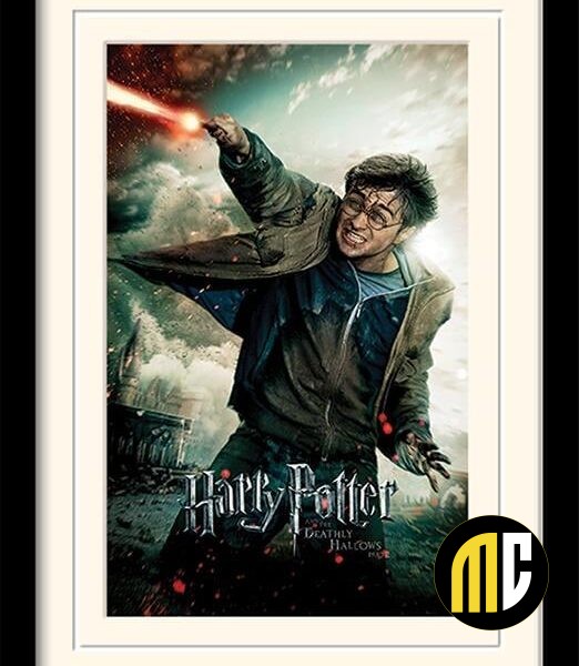 HARRY POTTER - Deathly Hallows Wand - Impression encadrée 30x40