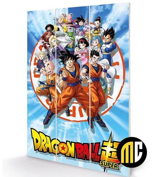 DRAGON BALL Z - Goku & the Z Fighters - Impression sur bois 20x29.5