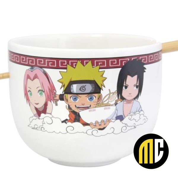 NARUTO - Bol à Ramen avec Baguette 414ml - Team Seven