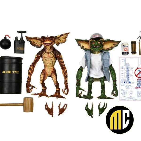 GREMLINS - Ultimate Demolition Gremlins - 2 Figurines articulées 15cm