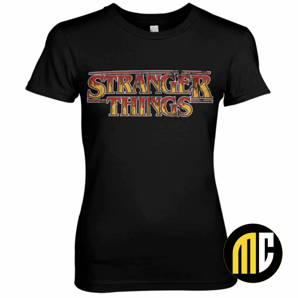 STRANGER THINGS - Fire Logo - T-Shirt Femme (XL)