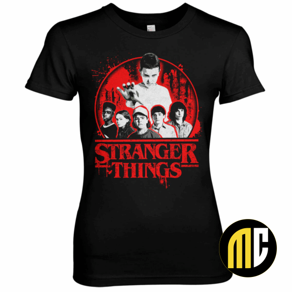 STRANGER THINGS - Distressed - T-Shirt Femme (XXL)