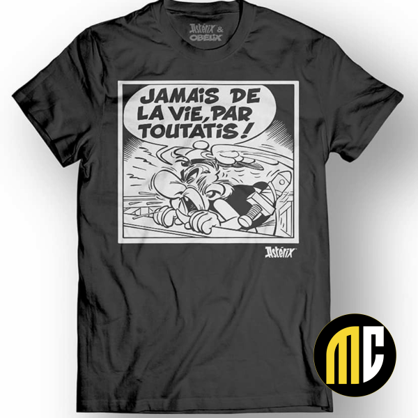 ASTERIX & OBELIX - T-Shirt - Jamais de la Vie - Black (S)