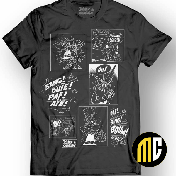 ASTERIX & OBELIX - T-Shirt - Multi Cell - Black (M)