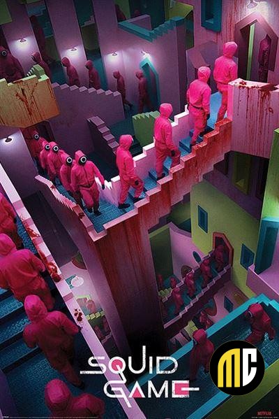 SQUID GAME - Crazy Stairs - Poster 61x91cm