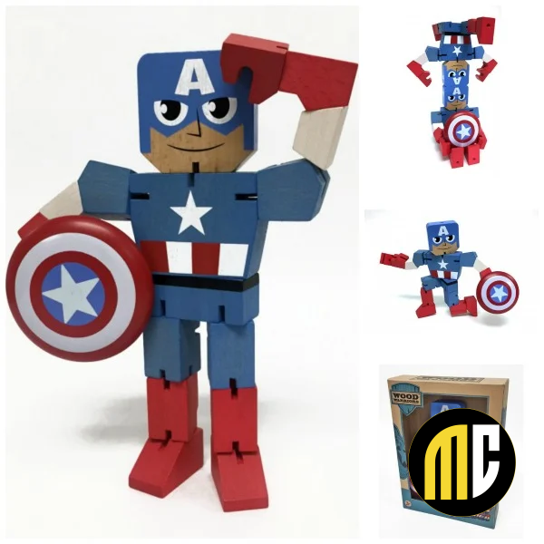 MARVEL - Wooden Figure - Captain America - 20Cm