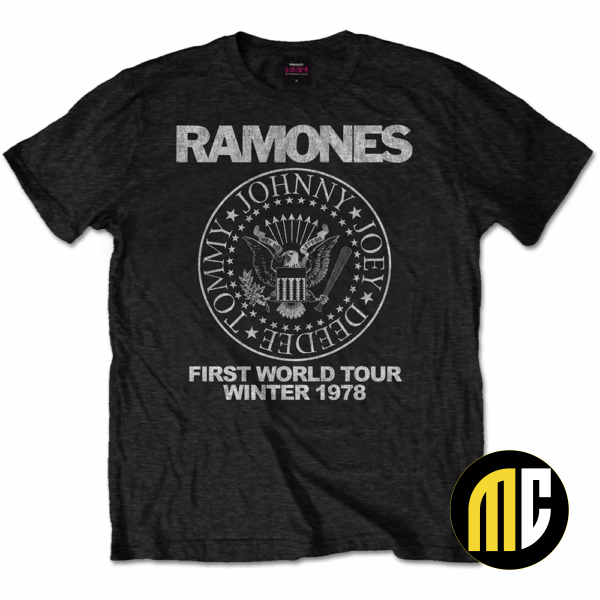 RAMONES - T-Shirt RWC - First World Tour 1978 (S)
