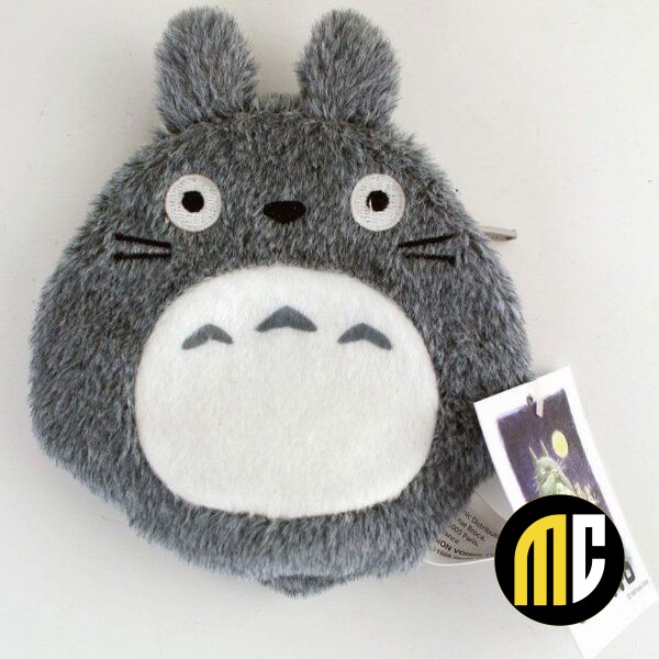STUDIO GHIBLI - Coin Purse Totoro Plush Grey - 12 cm