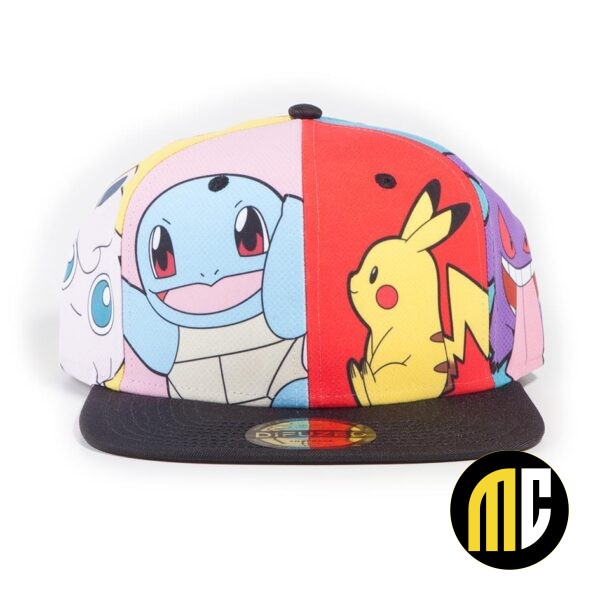 POKEMON - Multi Pop Art - Casquette Snapback