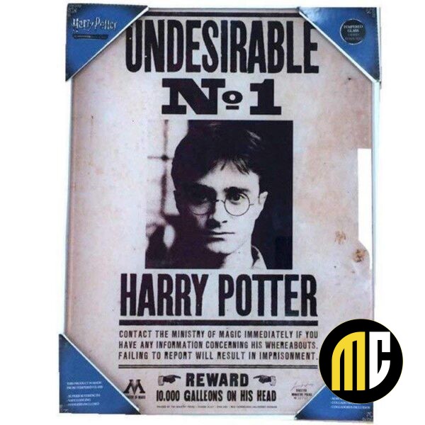 HARRY POTTER - Impression en Verre - Undesirable N°1 - 30X40 Cm