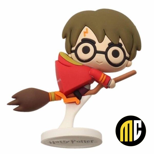 HARRY POTTER - Rubber Mini Figure 6cm - Harry Potter Nimbus Red Cap