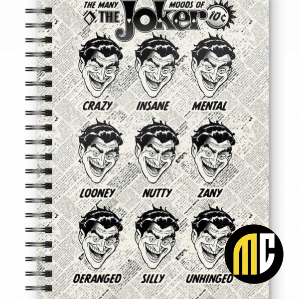 DC COMICS - Joker Faces - Notebook spirale A5
