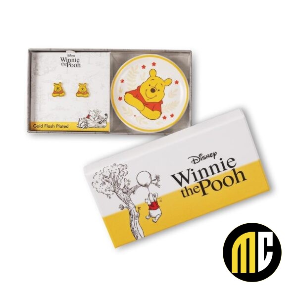 WINNIE L'OURSON - Gift Box - Boucles d'Oreilles + Plateau à Bijoux