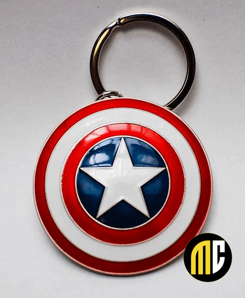 MARVEL - 3D Metal Keychain Blister Box - Captain America Shield