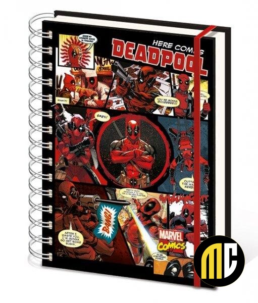 DEADPOOL - Notebook A5 - Montage