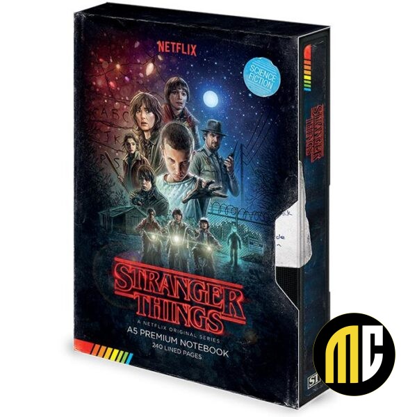 STRANGER THINGS - VHS - Notebook A5 Premium