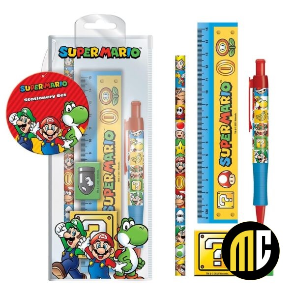 SUPER MARIO - Colour Block - Set papeterie