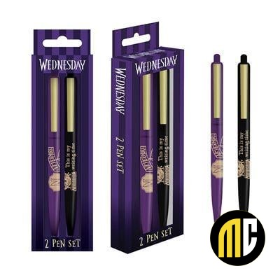 MERCREDI - Nevermore - Set de 2 Bics