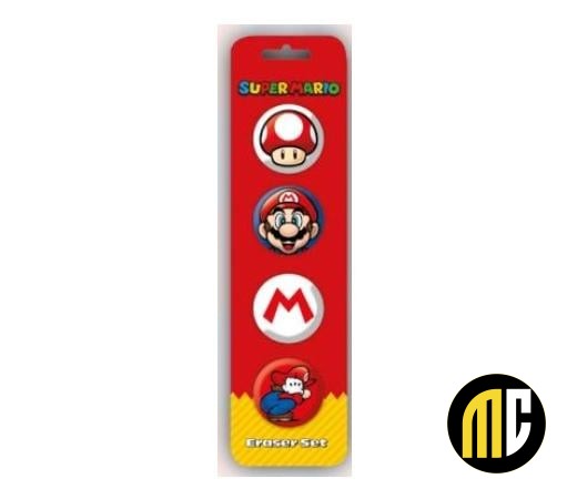NINTENDO - Super Mario - Eraser Set