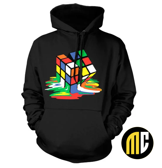 RUBIK'S - Sweatshirt Melting Rubik's - Cube - Black (XXL)