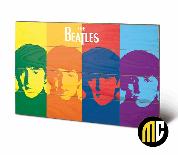 THE BEATLES - Pop Art - Impression sur bois 40x59cm