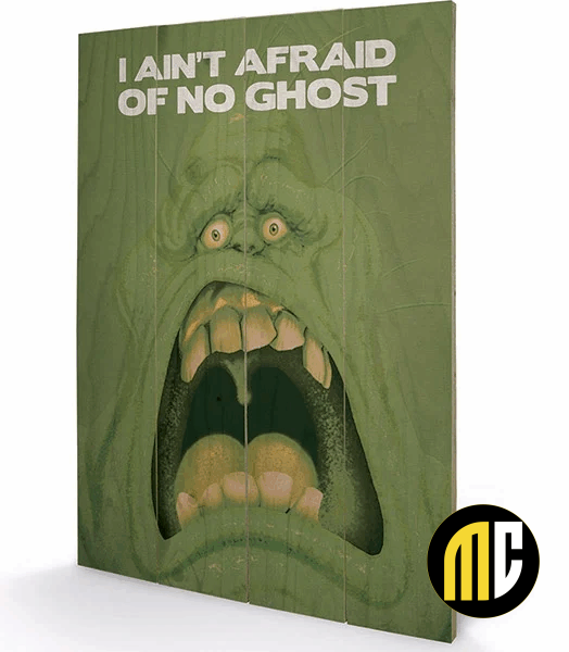 GHOSTBUSTERS - Slimer - Impression sur bois 40x59cm