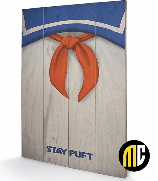 GHOSTBUSTERS - Stay Puft - Impression sur bois 40x59cm