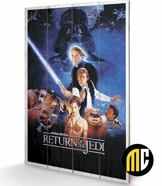 STAR WARS - Return of the Jedi - Impression sur bois 40x59cm