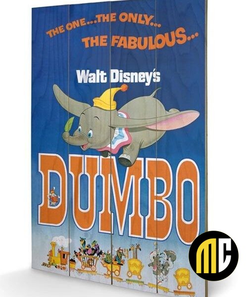 DISNEY - Dumbo - Impression sur bois 40x59cm