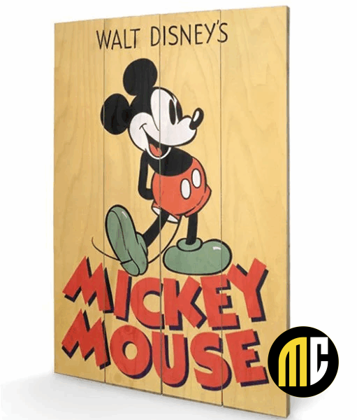 DISNEY - Mickey Mouse Color - Impression sur bois 40x59cm