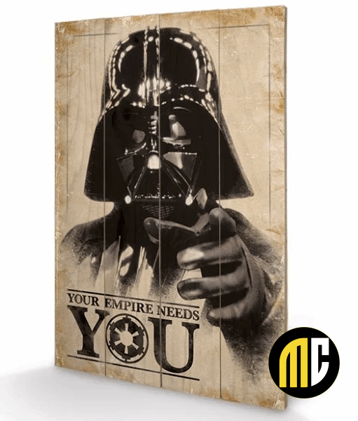 STAR WARS - Your Empire Needs You - Impression sur bois 40x59cm REPROD