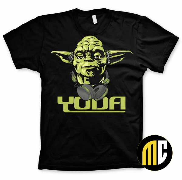 STAR WARS - T-Shirt Cool Yoda - Black (S)