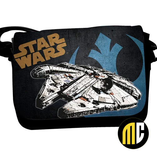 STAR WARS - Messenger Bag W/Flap - MILLENIUM FALCON