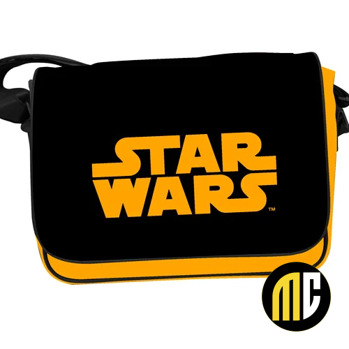 STAR WARS - Messenger Bag W/Flap - ORANGE LOGO