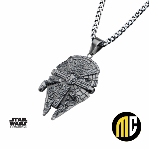 STAR WARS - Stainless Steel Millenium Falcon Pendant