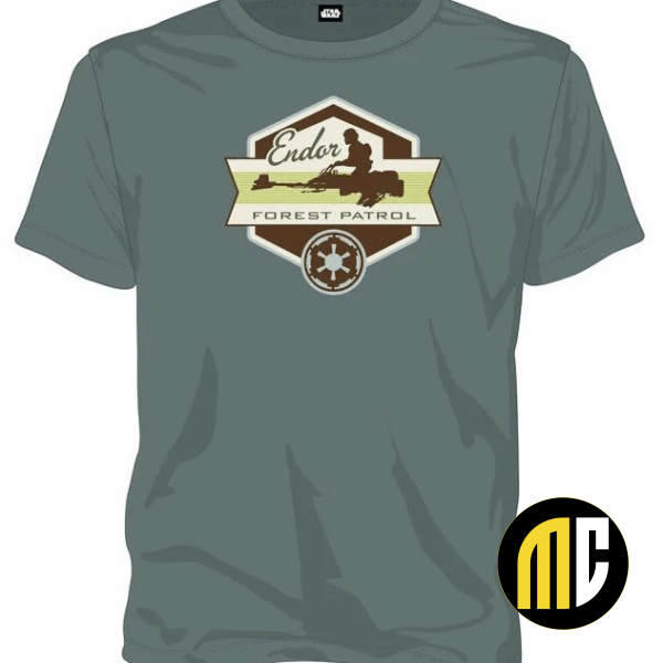 STAR WARS - T-Shirt Forest Patrol - Green (M)