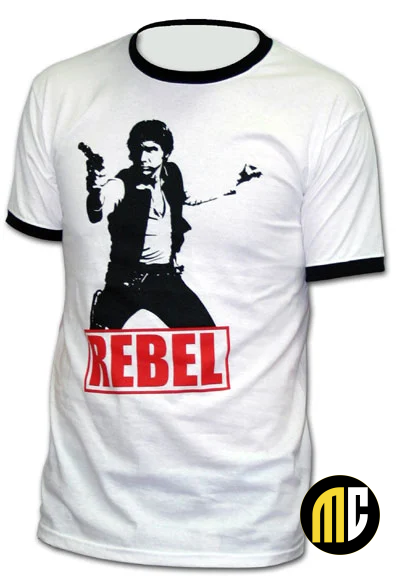 STAR WARS - T-Shirt Han Solo Rebel - White (XL)