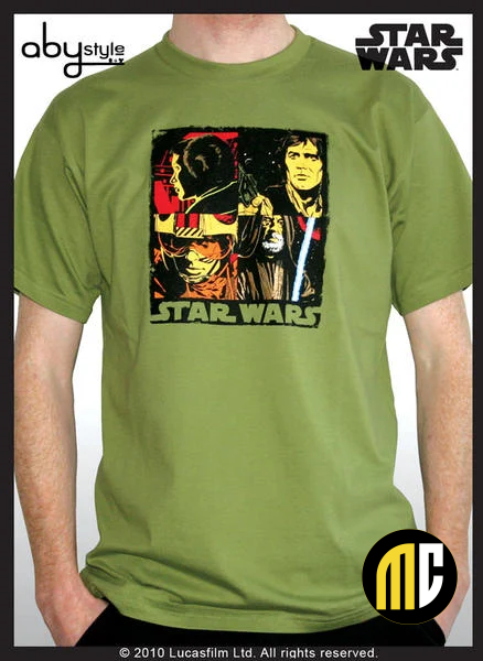 STAR WARS - T-Shirt Pop Art - Green (S)