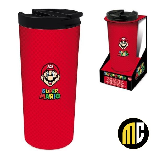 NINTENDO - Super Mario - Mug thermo en acier inoxydable 425ml