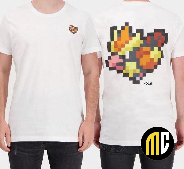 POKEMON - Pixel Roucoul - T-Shirt Homme (S)