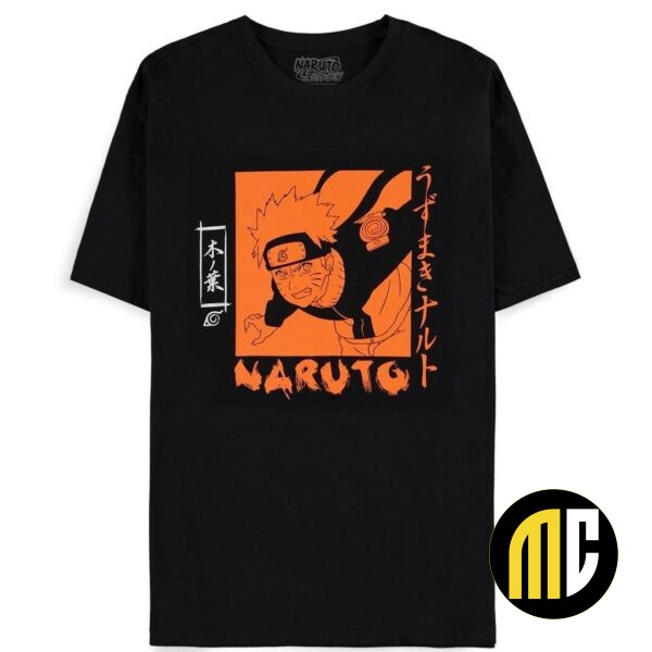 NARUTO Shippuden - Orange Print - T-shirt Homme (2XL)