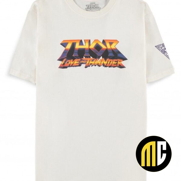 MARVEL - Thor: Love and Thunder - T-Shirt Men Logo White (S)