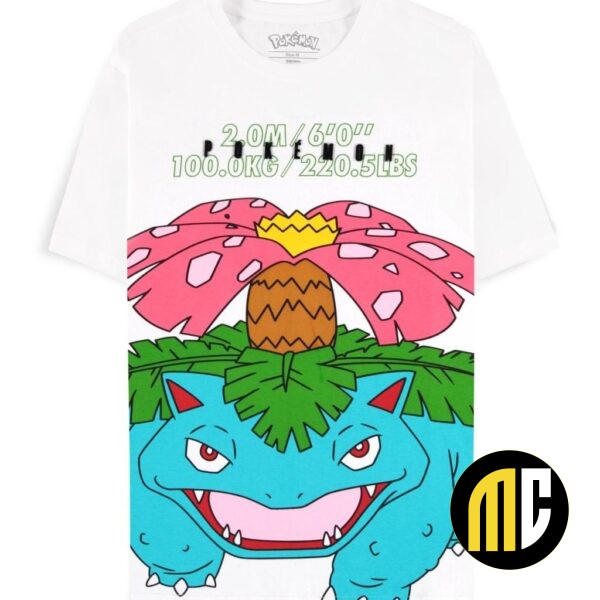 POKEMON - Florizarre Blanc - T-shirt Homme (M)