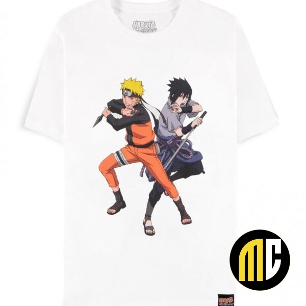 NARUTO SHIPPUDEN - Sasuke & Naruto  - T-Shirt Homme (M)